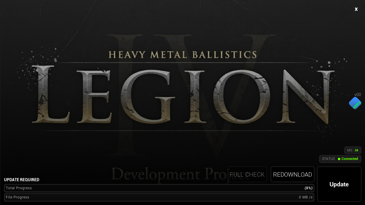 Legion launcher interface screenshot
